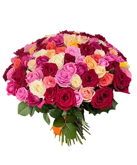 Букет из 101 розы микс